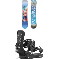 CAPiTA Space Metal Fantasy Snowboard + Union Trilogy Classic Snowboard Bindings - Women's 2025- Snowboards With Bindings|Snowboard Packages