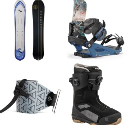 Cardiff Swell Enduro Splitboard + Union Charger Pro Splitboard Bindings + evo x Pomoca Pro Glide Splitboard Skins + Nitro Skylab Boa Snowboard Boots 2025- Splitboard Packages|Backcountry Snowboarding