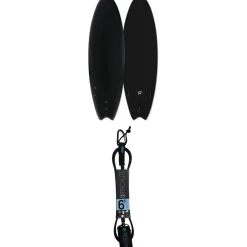 Catch Surf Blank Series 6'6" Fish - Tri Fin Surfboard + Pro-Lite 6.5' FreeSurf Surfboard Leash- Surfboard Packages|Soft Tops & Foamies