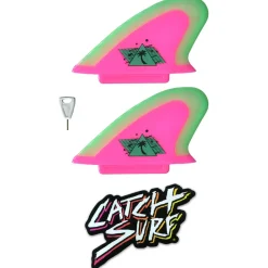 Catch Surf Hi-Performance Safety-Edge Twin Fin Set- Fins