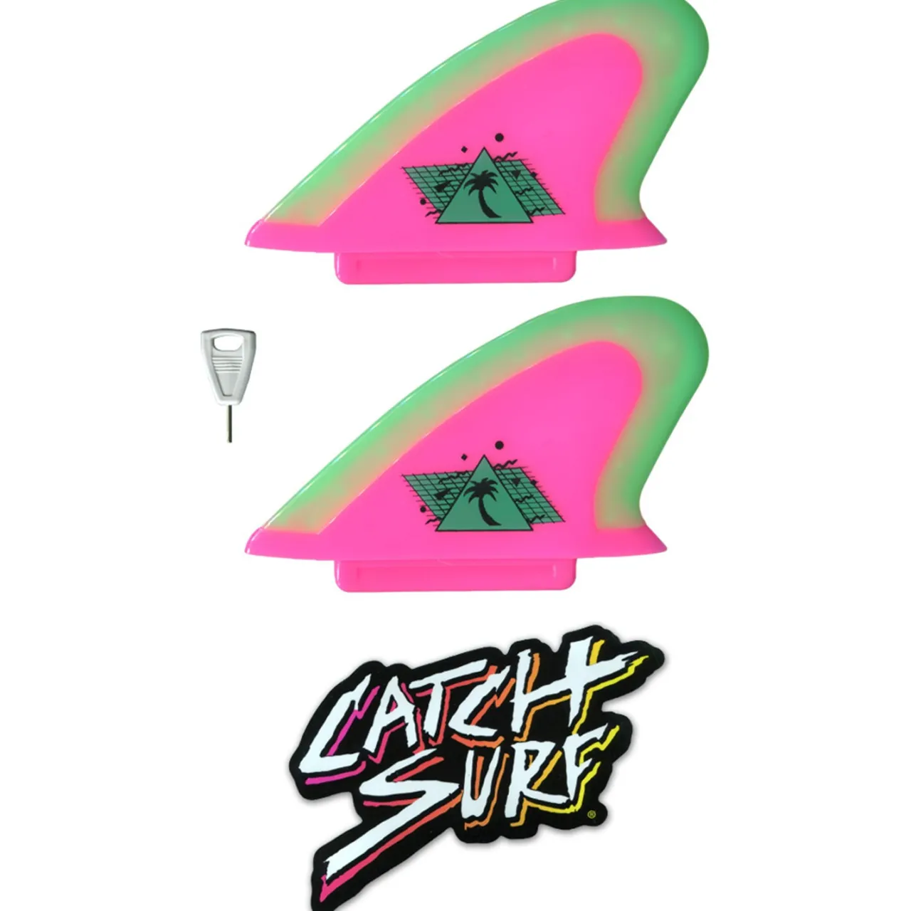 Catch Surf Hi-Performance Safety-Edge Twin Fin Set- Fins