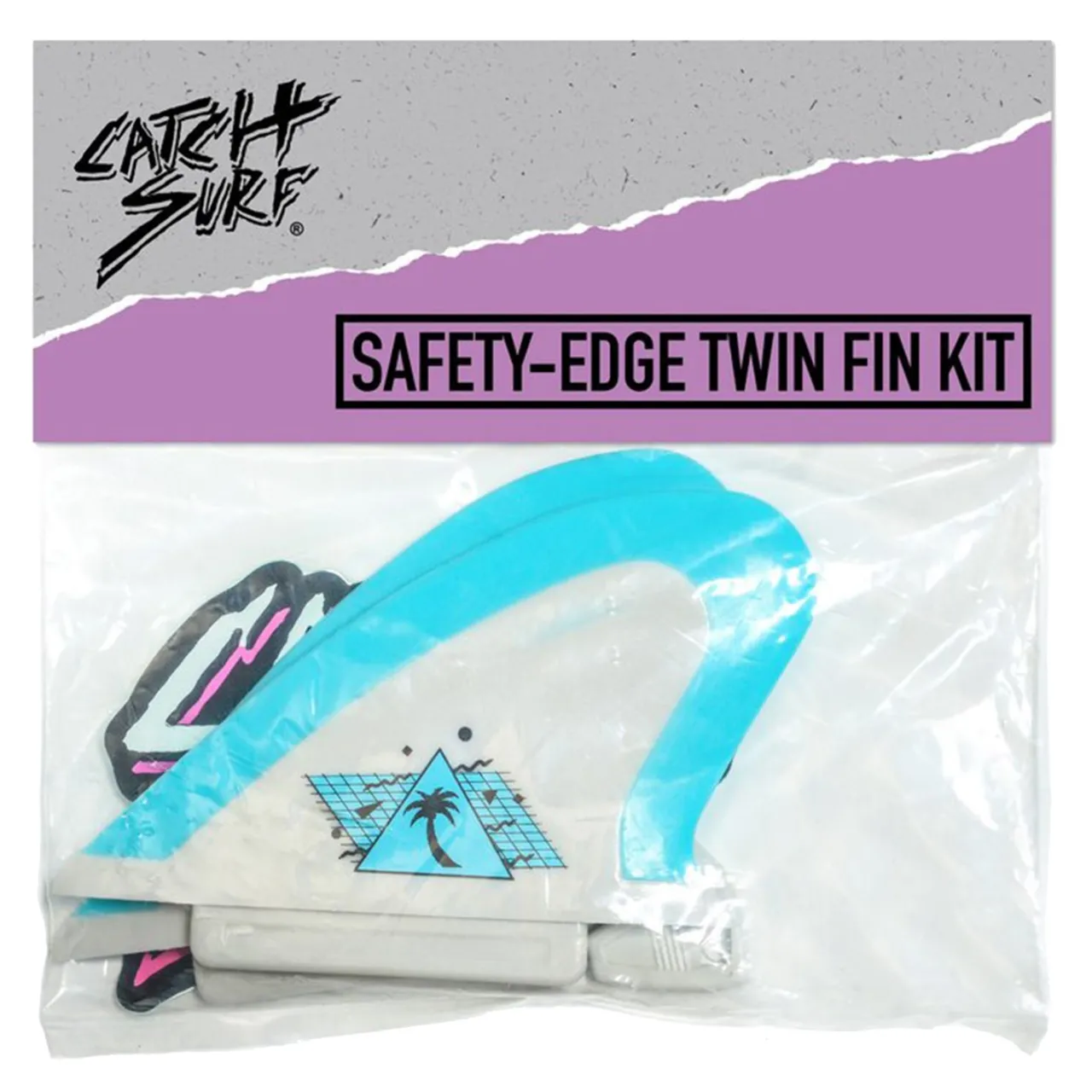 Catch Surf Hi-Performance Safety-Edge Twin Fin Set- Fins