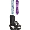 Coalition Snow Queen Bee Snowboard + Season Universal Snowboard Bindings - Women's 2025- Snowboards With Bindings|Snowboard Packages