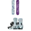 Coalition Snow Queen Bee Snowboard + Flux EM Snowboard Bindings - Women's 2025- Snowboards With Bindings|Snowboard Packages
