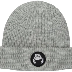 Crab Grab Circle Patch Beanie-Women Beanies|Beanies