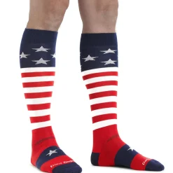 Darn Tough Captain America Over-the-Calf Light Socks- Socks|Ski Socks
