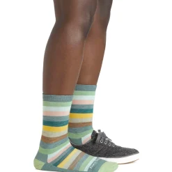 Darn Tough Mystic Stripe Lightweight Cushion Crew Socks - Women's-Women Active Clothing