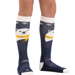 Darn Tough Polar Bear Midweight OTC Socks - Kids'-Kids Ski Socks|Socks