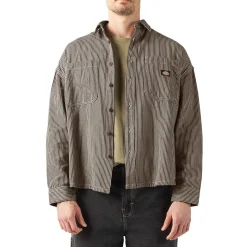 Dickies Hickory Long-Sleeve Shirt - Men's- Casual Clothing|Shirts