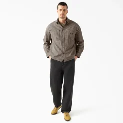 Dickies Hickory Long-Sleeve Shirt - Men's- Casual Clothing|Shirts