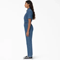 Dickies Houston Denim Coverall - Women's-Women Casual Clothing|Jeans & Pants