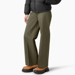 Dickies Wide Leg Work Pants - Women's-Women Casual Clothing|Jeans & Pants