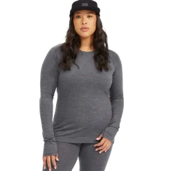 evo Ridgetop Merino Wool Midweight Crew Top - Women's-Women Base Layers|Snow Clothing