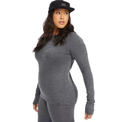 evo Ridgetop Merino Wool Midweight Crew Top - Women's-Women Base Layers|Snow Clothing