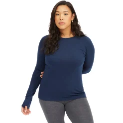 evo Ridgetop Merino Wool Midweight Crew Top - Women's-Women Base Layers|Snow Clothing