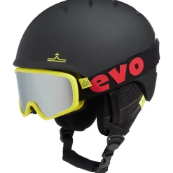 evo Sessel Helmet + Goggle Combo + Sessel Mittens + Sessel Polylana Pom Beanie - Kids'-Kids Helmets|Helmets