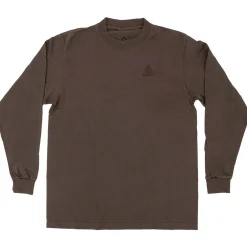 evo x NST Embroidered Pigment Dyed Long-Sleeve T-Shirt - Unisex-Women Casual Clothing|T-Shirts & Tank Tops