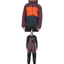 Flylow Malone Jacket + Baker Bibs 2024- Snow Clothing|Jacket & Pant Sets