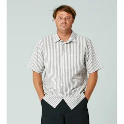 Former Reynolds Striped Short-Sleeve Shirt - Men's- Casual Clothing|Shirts