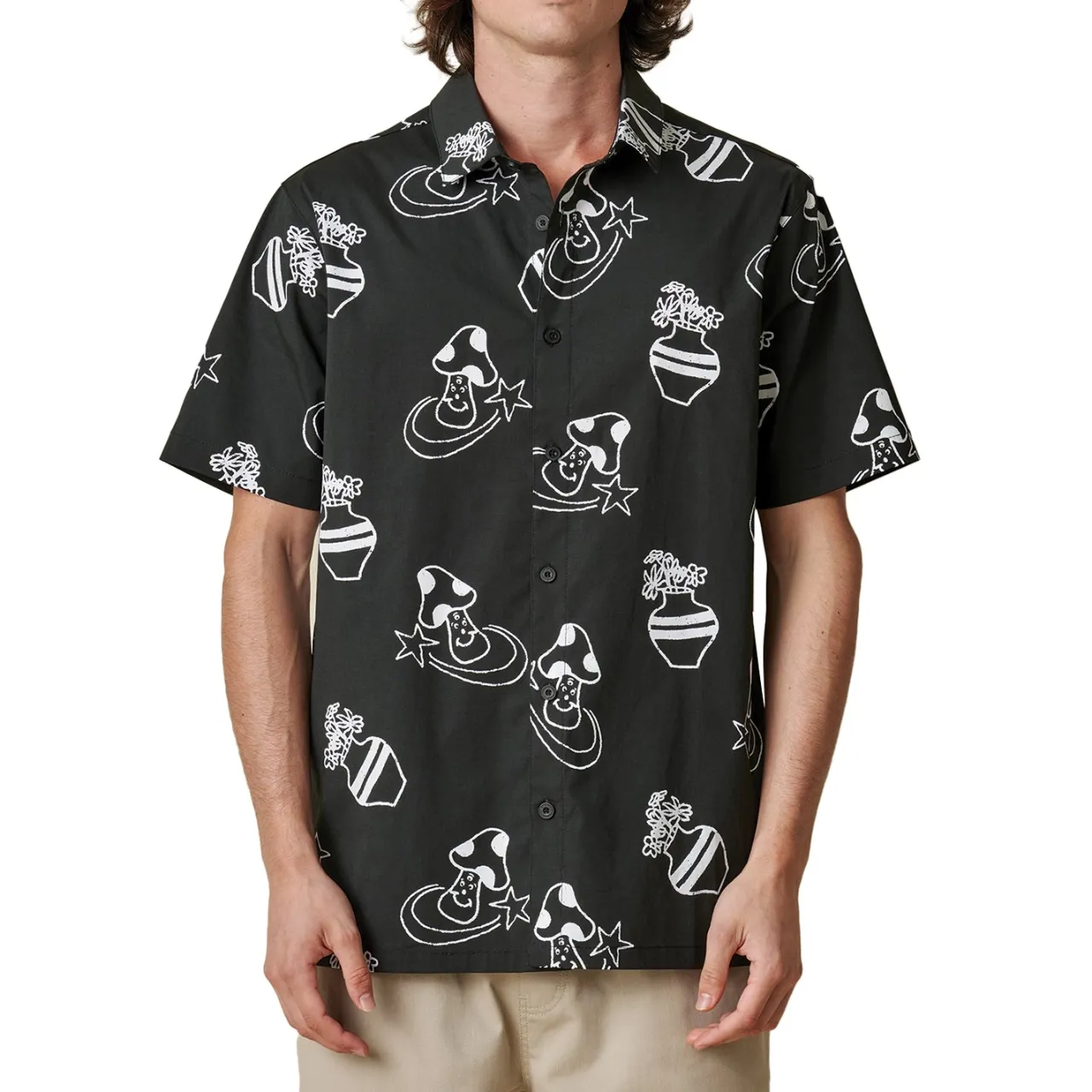 Globe Underground Holiday Short-Sleeve Shirt - Men's- Casual Clothing|Shirts