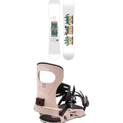 GNU Asym Velvet C2 Snowboard + Bent Metal Metta Snowboard Bindings - Women's 2024- Snowboards With Bindings|Snowboard Packages