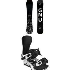 GNU Banked Country C3 Snowboard + Bent Metal Transfer Snowboard Bindings 2025- Snowboards With Bindings|Snowboard Packages