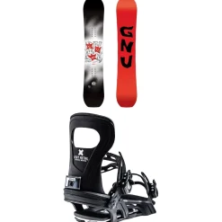 GNU C-Money C3 Snowboard + Bent Metal Bolt Snowboard Bindings 2025- Snowboards With Bindings|Snowboard Packages