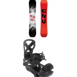 GNU C-Money C3 Snowboard + Bent Metal Anvil Snowboard Bindings 2025- Snowboards With Bindings|Snowboard Packages