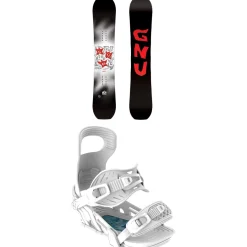 GNU C-Money C3 Snowboard + Bent Metal Logic Snowboard Bindings 2025- Snowboards With Bindings|Snowboard Packages