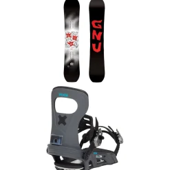 GNU C-Money C3 Snowboard + Bent Metal Joint LTD Snowboard Bindings 2025- Snowboards With Bindings|Snowboard Packages