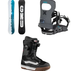 GNU GWO C3 LTD Snowboard + Bent Metal Joint LTD Snowboard Bindings + Vans Aura Pro Snowboard Boots 2025- Snowboard Packages|Snowboards, Bindings & Boots