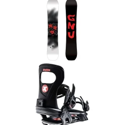 GNU Money C2E Snowboard + Bent Metal Joint Snowboard Bindings 2025- Snowboards With Bindings|Snowboard Packages