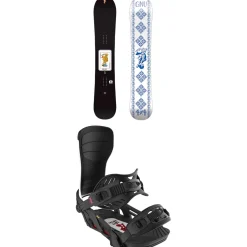 GNU 4x4 C3 Snowboard + Bent Metal Axtion Snowboard Bindings 2025- Snowboards With Bindings|Snowboard Packages