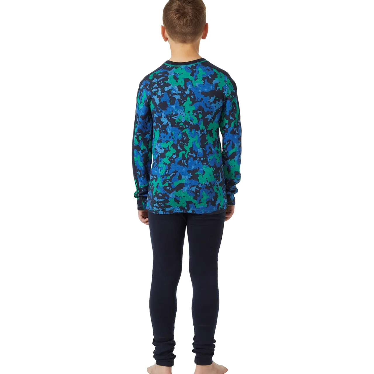 Helly Hansen Graphic Lifa Merino Midweight Baselayer Set - Kids'-Kids Girls Snow Clothing|Boys Snow Clothing