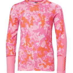 Helly Hansen Graphic Lifa Merino Midweight Baselayer Set - Kids'-Kids Girls Snow Clothing|Boys Snow Clothing