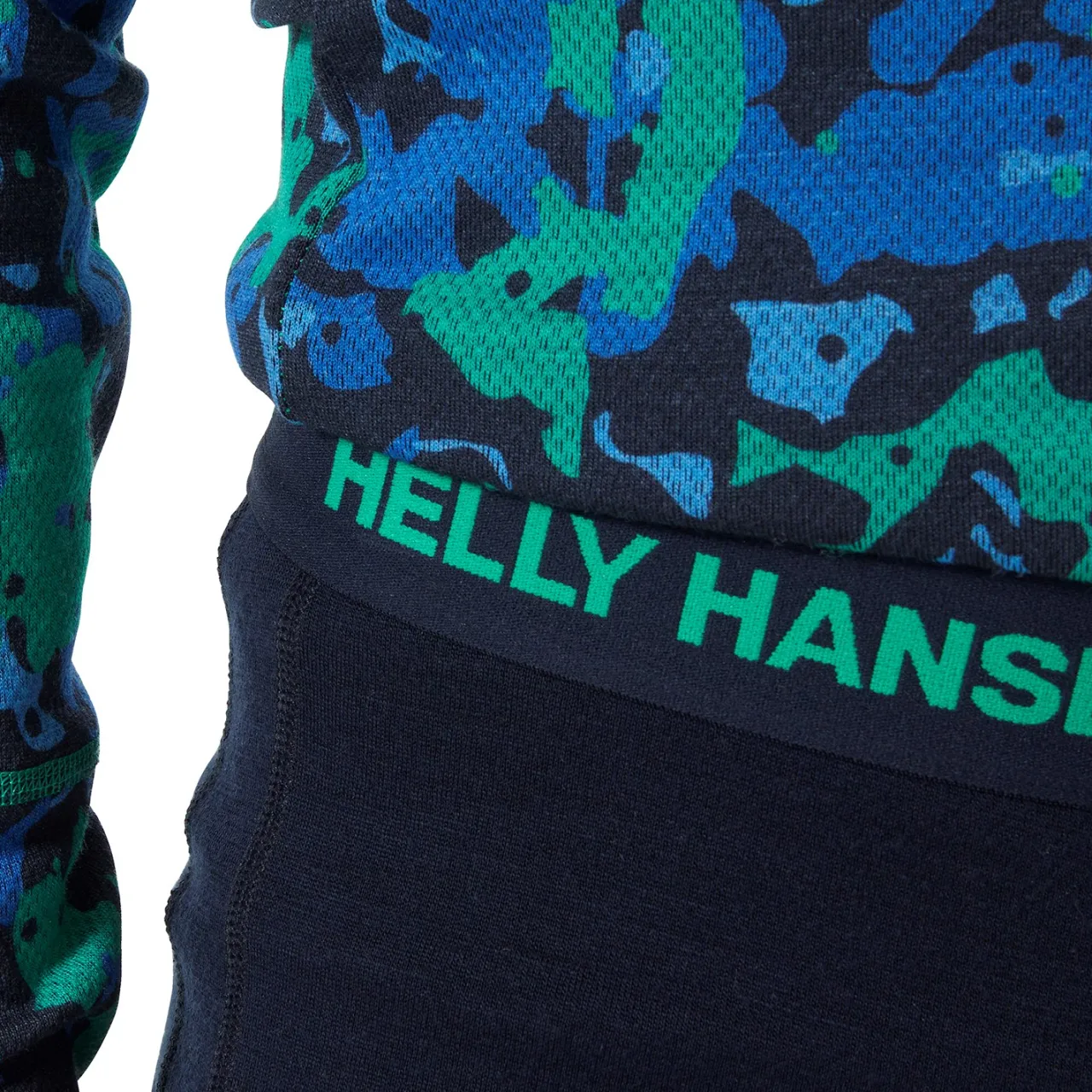 Helly Hansen Graphic Lifa Merino Midweight Baselayer Set - Kids'-Kids Girls Snow Clothing|Boys Snow Clothing