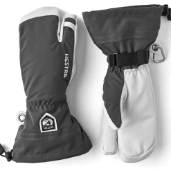 Hestra Army Leather Heli Ski 3-Finger Mittens-Women Gloves & Mittens|Gloves & Mittens