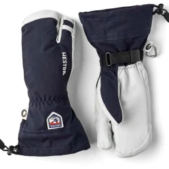 Hestra Army Leather Heli Ski 3-Finger Mittens-Women Gloves & Mittens|Gloves & Mittens