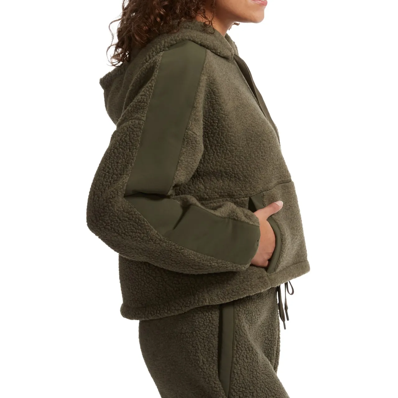 Holden Oversized Shearling Hoodie - Women's-Women Casual Clothing|Sweatshirts & Fleece
