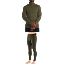 Icebreaker 200 Oasis Long Sleeve Half Zip Top + 200 Oasis with Fly Leggings 2023- Base Layers|Snow Clothing