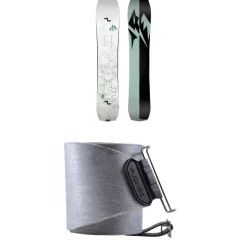 Jones Solution Splitboard + Nomad Pro Quick Tension Tail Clip Splitboard Skins - Women's 2025- Splitboard Packages|Backcountry Snowboarding