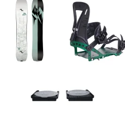 Jones Solution Splitboard - Women's + Spark R&D Surge ST Splitboard Bindings + Canted Pucks 2025- Splitboard Packages|Backcountry Snowboarding