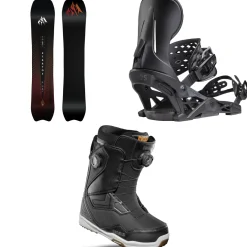 Jones Stratos Snowboard + Mercury Snowboard Bindings + thirtytwo TM-2 Double Boa Snowboard Boots 2025- Snowboards, Bindings & Boots|Snowboard Packages