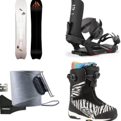 Jones Stratos Splitboard + Union Charger Pro Splitboard Bindings + Nomad Quick Tension Trim-To-Fit Skins + Nitro Skylab Boa Boots 2025- Splitboard Packages|Backcountry Snowboarding