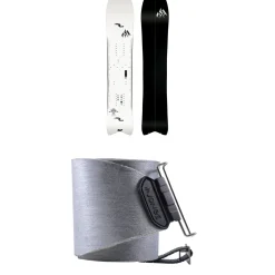 Jones Ultralight Hovercraft 2.0 Splitboard + Nomad Pro Universal Tail Clip Splitboard Skins 2025- Splitboard Packages|Backcountry Snowboarding