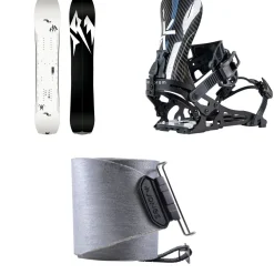 Jones Ultralight Solution Splitboard + Karakoram Straightline + Split Interface Splitboard Bindings + Nomad Pro Universal Tail Clip Splitboard Skins 2025- Splitboard Packages|Backcountry Snowboarding