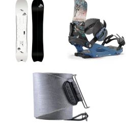 Jones Ultralight Stratos Splitboard + Union Charger Pro Splitboard Bindings + Nomad Pro Universal Tail Clip Splitboard Skins 2025- Splitboard Packages|Backcountry Snowboarding