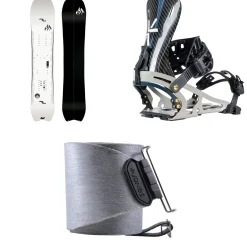Jones Ultralight Stratos Splitboard + Karakoram X-Carbon + Split Interface Splitboard Bindings + Nomad Pro Universal Tail Clip Splitboard Skins 2025- Splitboard Packages|Backcountry Snowboarding