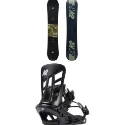 K2 Afterblack Snowboard + Indy Snowboard Bindings 2025- Snowboards With Bindings|Snowboard Packages