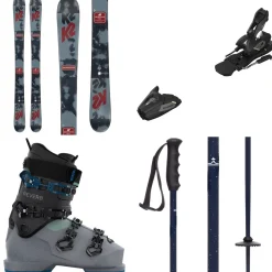 K2 Dreamweaver Skis + Atomic Colt 7 GW Ski Bindings + Reverb Ski Boots + evo Lil Send'r Adjustable Ski Poles + evo Sessel Helmet + Goggle Combo - Kids'-Kids Skis|Kids Ski Packages